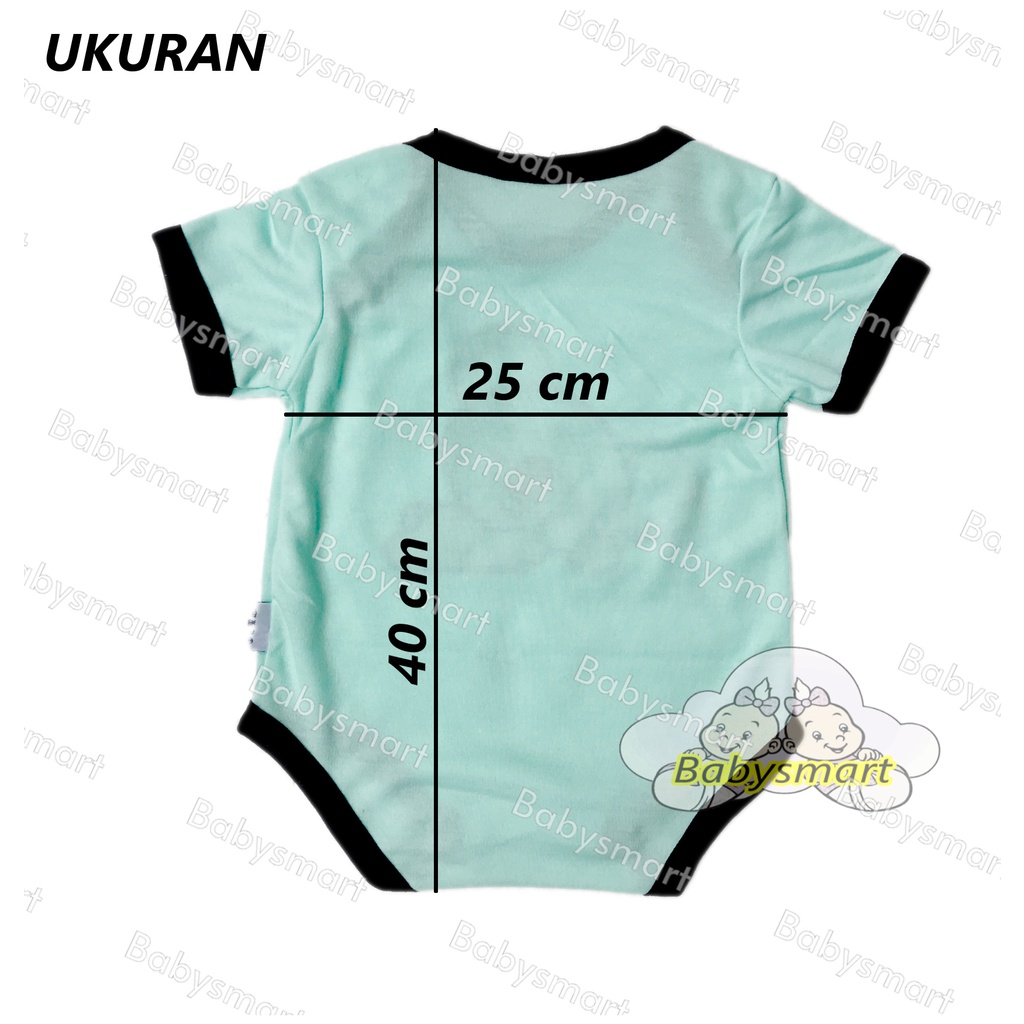 Babysmart - Baju Bayi Romper/Jumper/Jumpsuit Segitiga WARNA MOM'S GIFT usia 0 - 6 bulan 100% katun SNI KD-N29/baju bayi new born