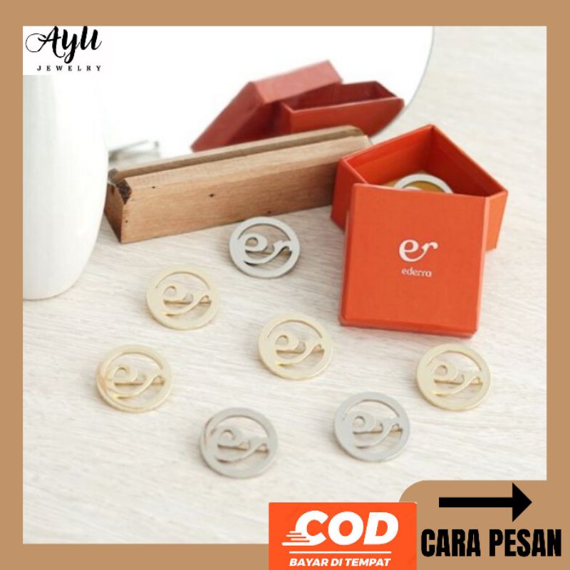 Bros Ederra Brooch Pin Ederra KW Bisa Custom Logo Sendiri
