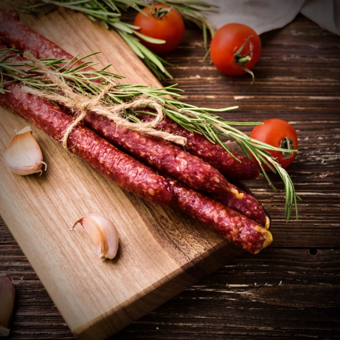 

Grandpa's Dry Pork Sausage Sticks - Kabanosy - sosis traditional khas Polandia