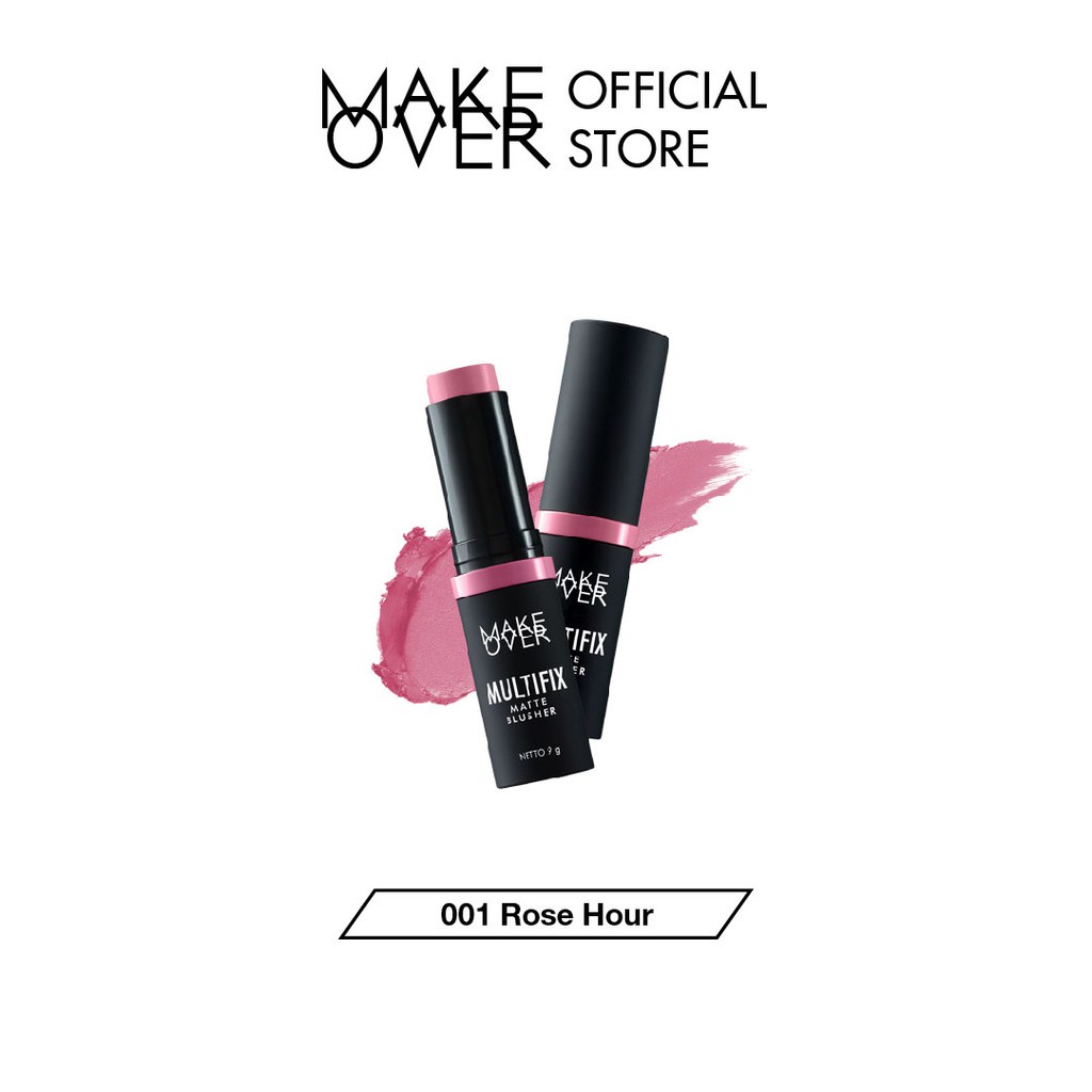 MAKE OVER Multifix Matte Blusher 9 g - Blush On Stick