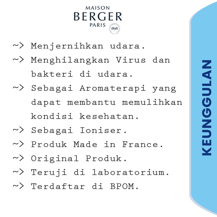 Maison Berger Refiil Diffuser Ocean Breeze 1L Lampe Berger