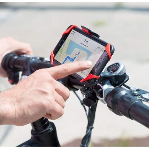 Motor Bracket Holder HP Stang Sepeda Anti Goyang 360 - Hitam