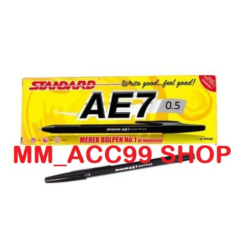 Pulpen Standard Ae7 / Pen Standart Ae7 12pcs