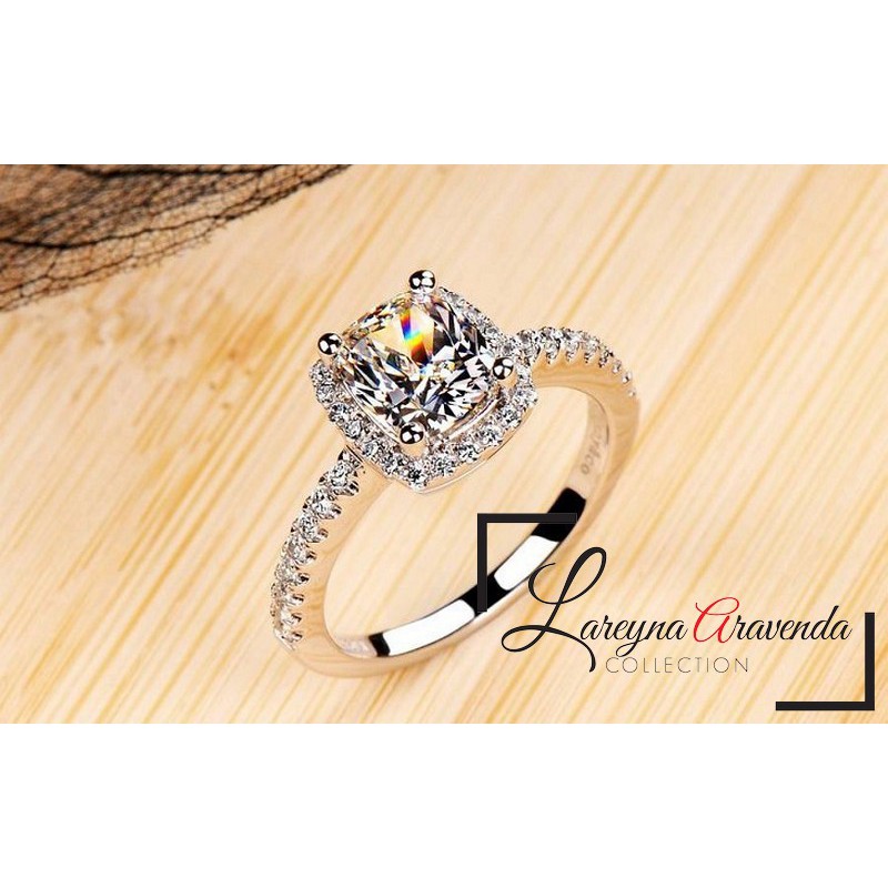 Cincin Wanita Titanium Model Big Kristal Crystal Swarovski CC039