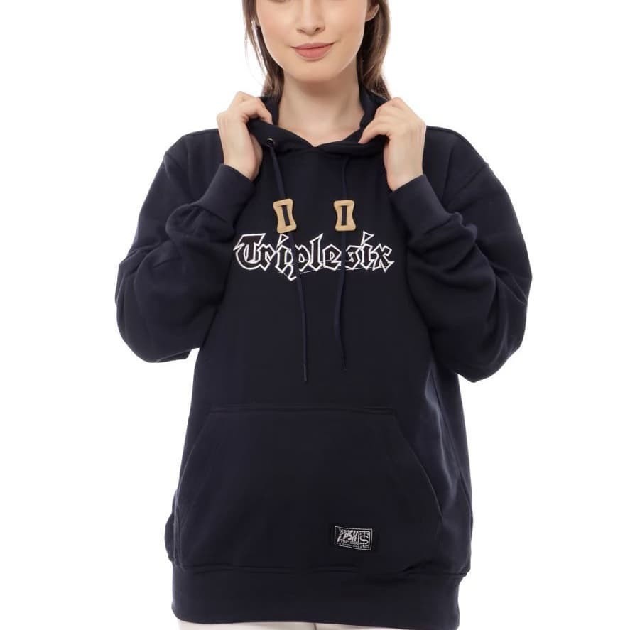 Sweater Hoodie Pria Wanita Triplesix - Bordir