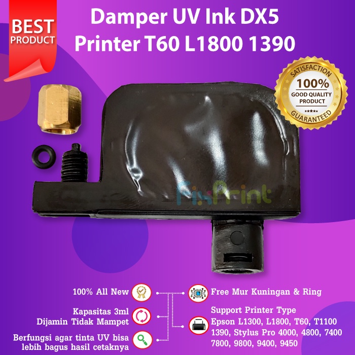 Small UV Ink Catridge DX5 DX4 Damper DTG Epson L1300 1390 R2000 L1800 T60 T1100