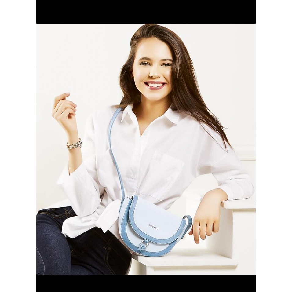 Sophie Paris Tas Selempang Wanita Cecily Blue Bag - T6000B6 - Warna Biru Bahan Kulit Sintetis Trendy