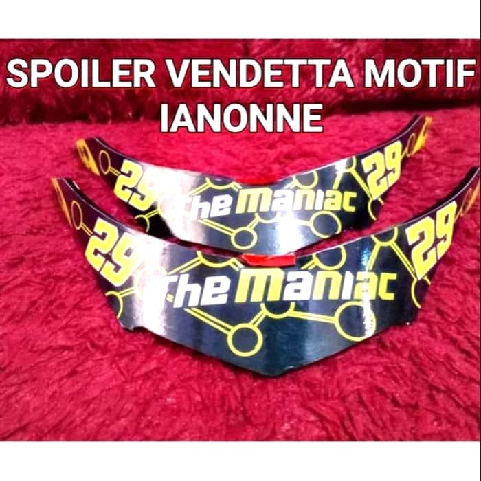 Spoiler Kyt Vendetta 2 Iannone Motif  Baru Spoiler Vendetta Iannone