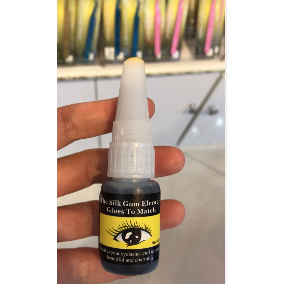 SILK GUM The silk Gum Yellow black Eyelash Extension Glue Lem Bulu Mata Star Color ready