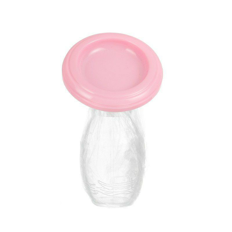 POMPA ASI MANUAL BAHAN SILICON DENGAN PENUTUP BREAST PUMP SILICON PENAMPUNG ASI