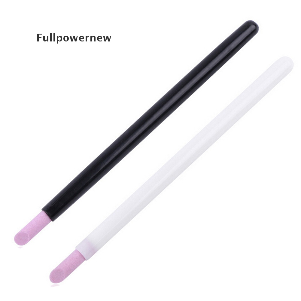 [FULL] nail pusher pens manicure alloy diamond body quartz head scrub stone cuticle