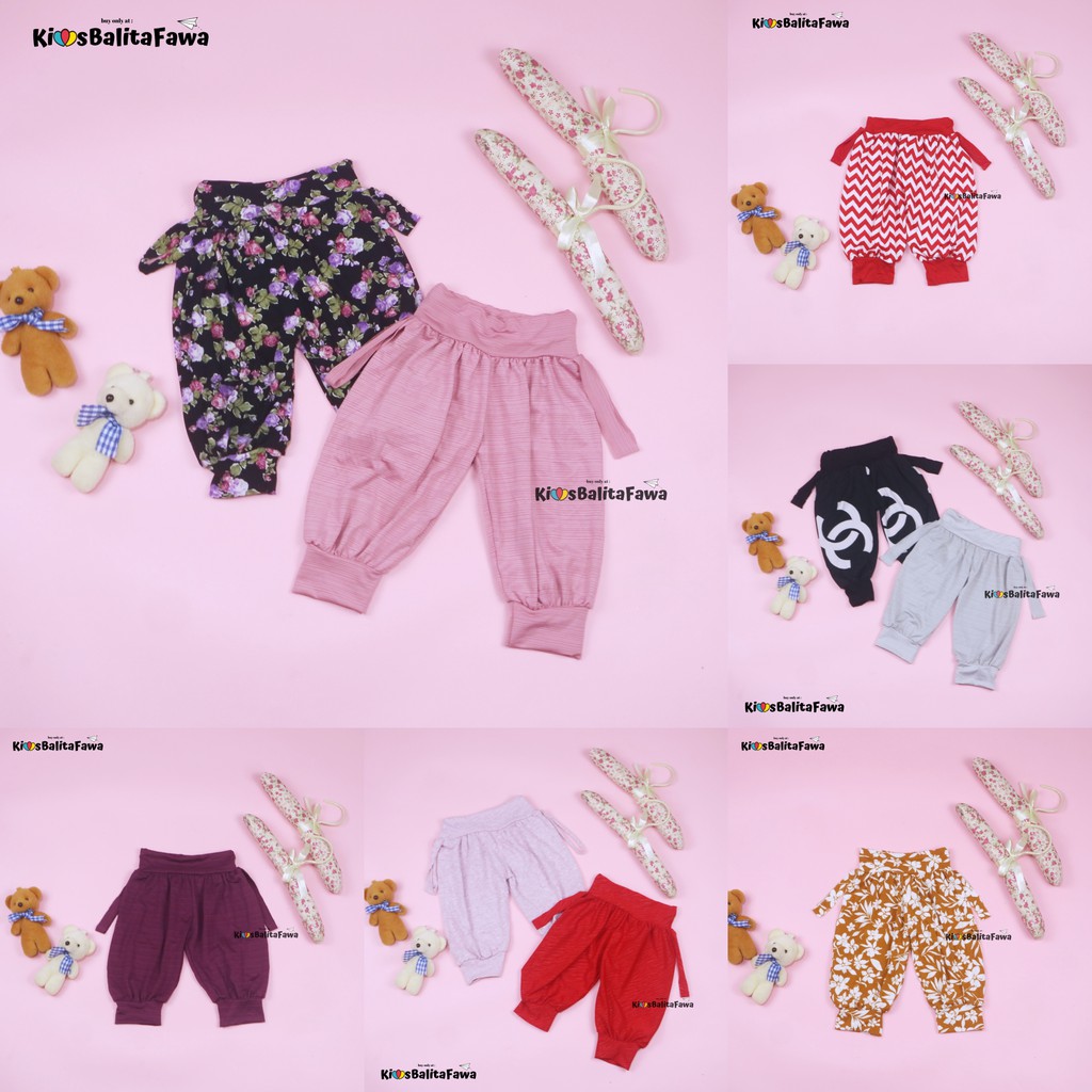 Aladin Carlissa Uk 0-18 Bulan / Celana Bayi Anak Cewek Murah Panjang Adem Motif Pants Lucu Grosir babycinnamon