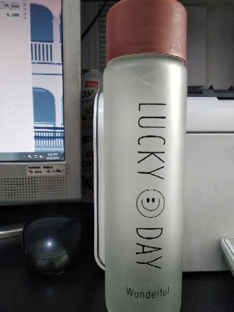 Botc 6001 Botol Minum Bottle Lucky Kaca Premium Murah Bagus Tahan Panas Gelas Thermos