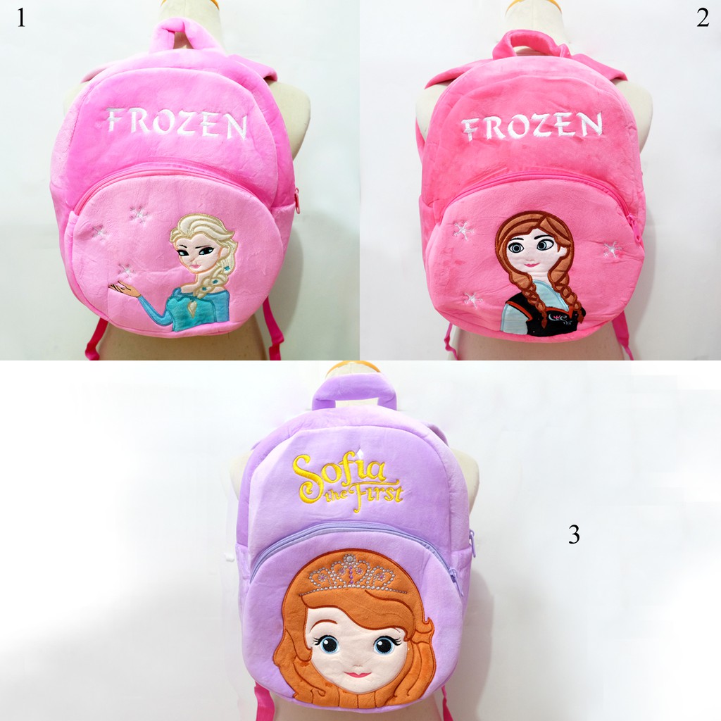 tas ransel anak Besar Boneka sofia frozen elsa anna uk.35cm cocok anak tk paud Olaf frozen