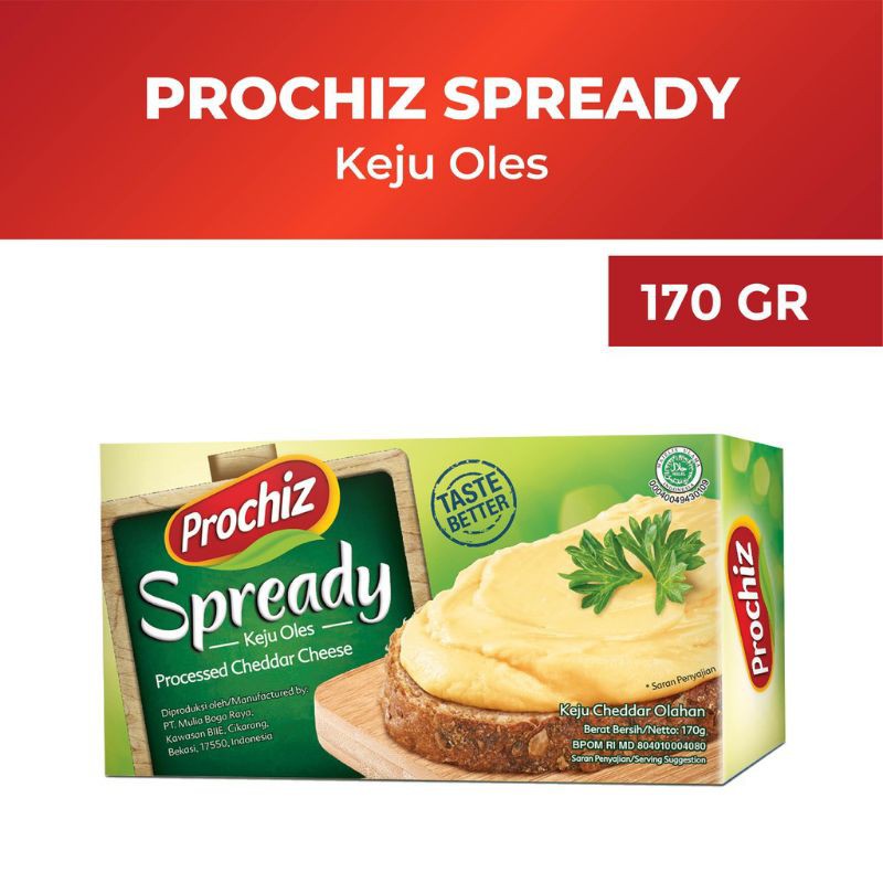 

PROCHIZ Spready Keju Oles 170 gr