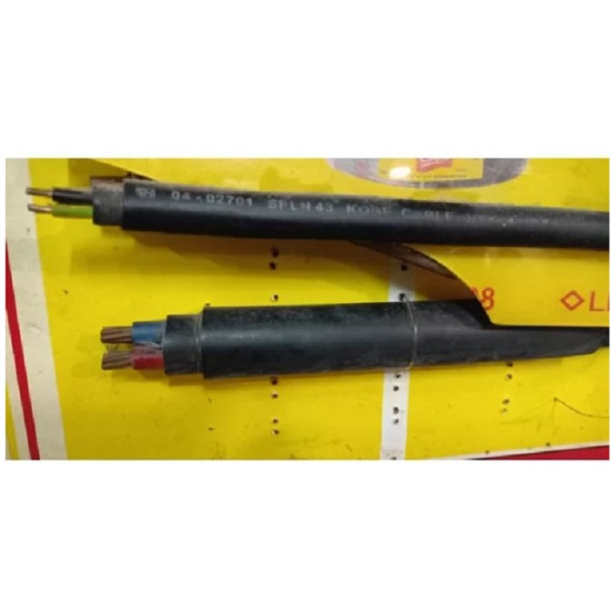 Kabel NYY / Kabel Tunggal 4x6mm / 4x6 mm Hitam Meteran