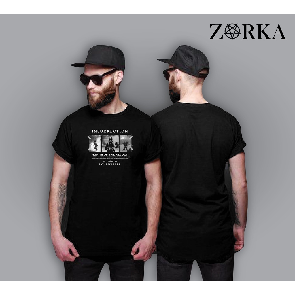 D WINKEL BANDUNG - Baju Kaos Distro Pria Original Cowok Keren Zorka Insurrection War Free Stiker