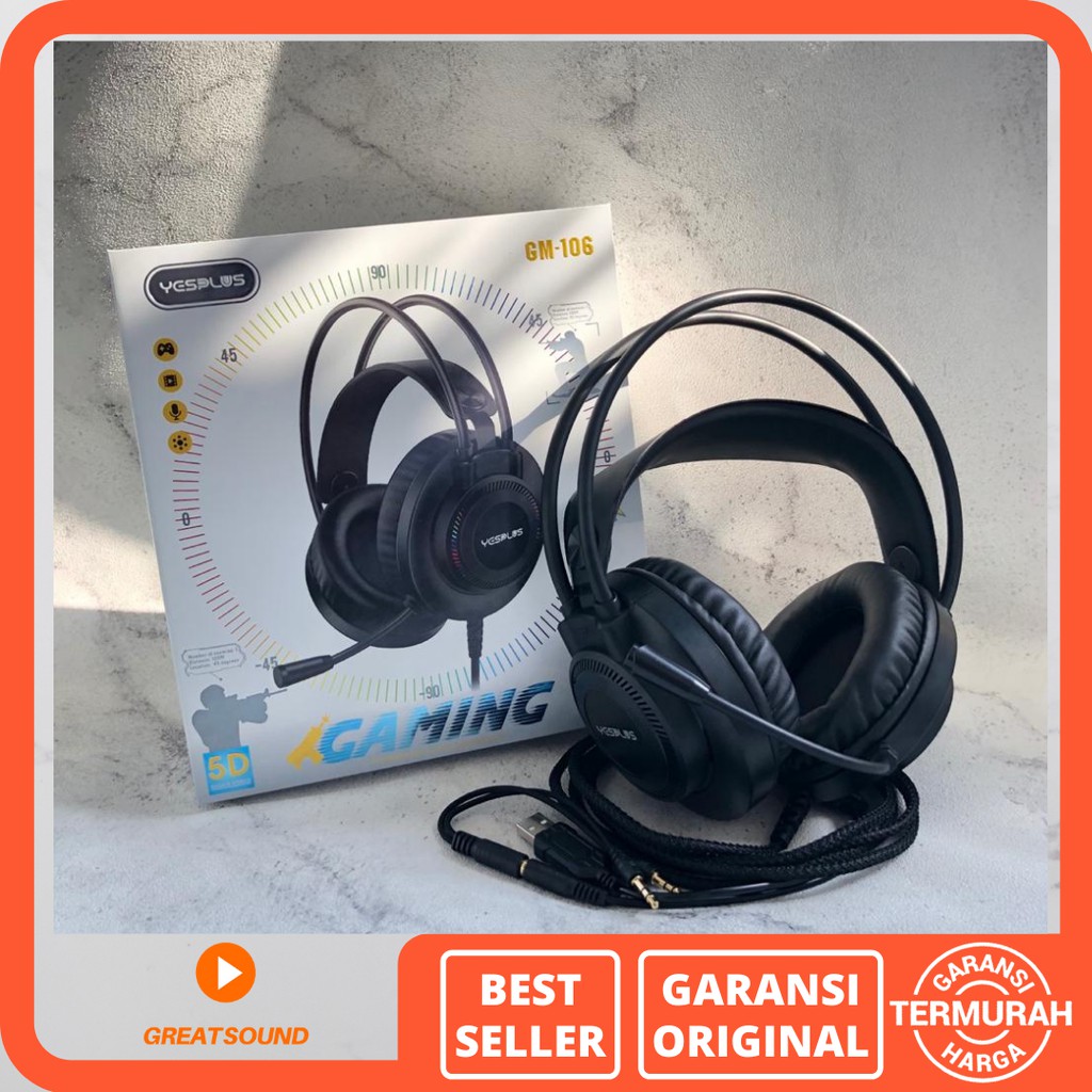 Jual Headset Gaming YESPLUS GM106 Headphone Gaming Henset Gaming