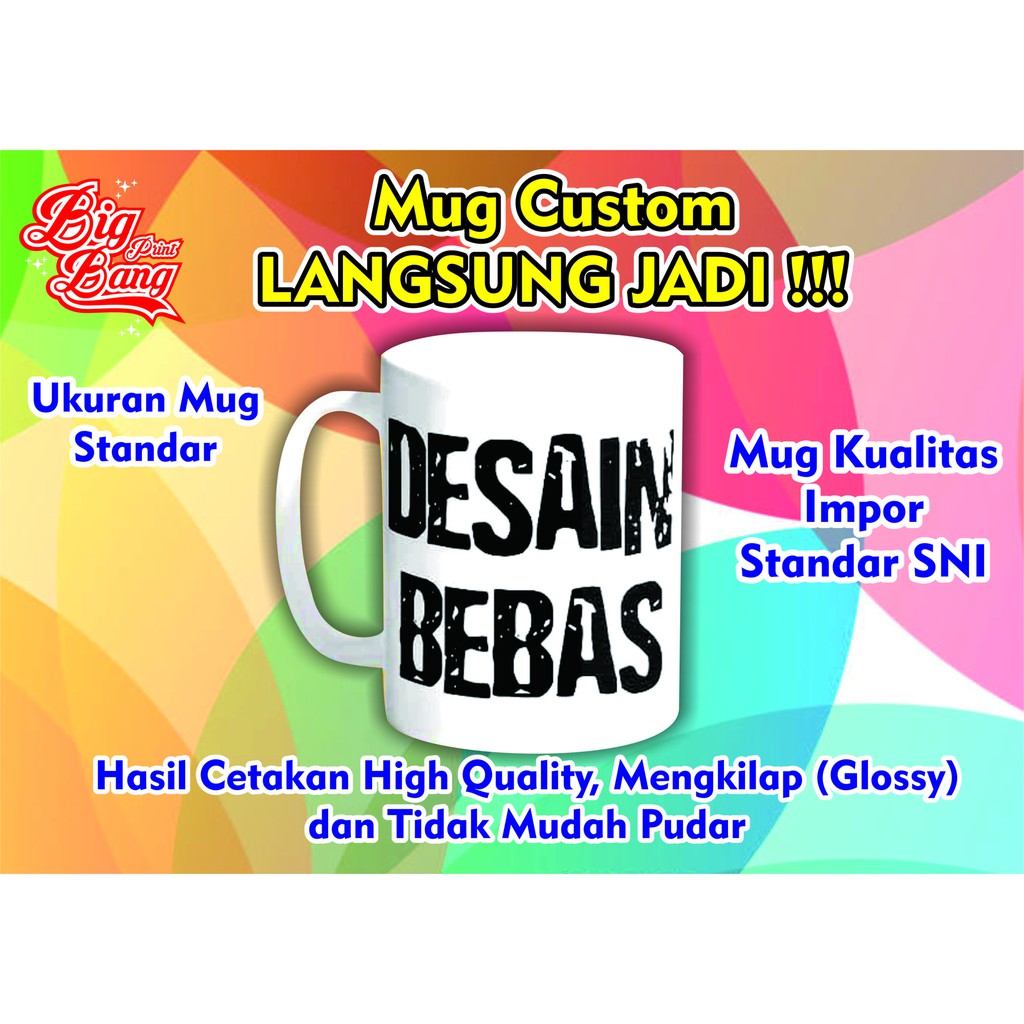 Cetak mug Partai / promosi /custom mug / souvenir mug / cetak mug murah