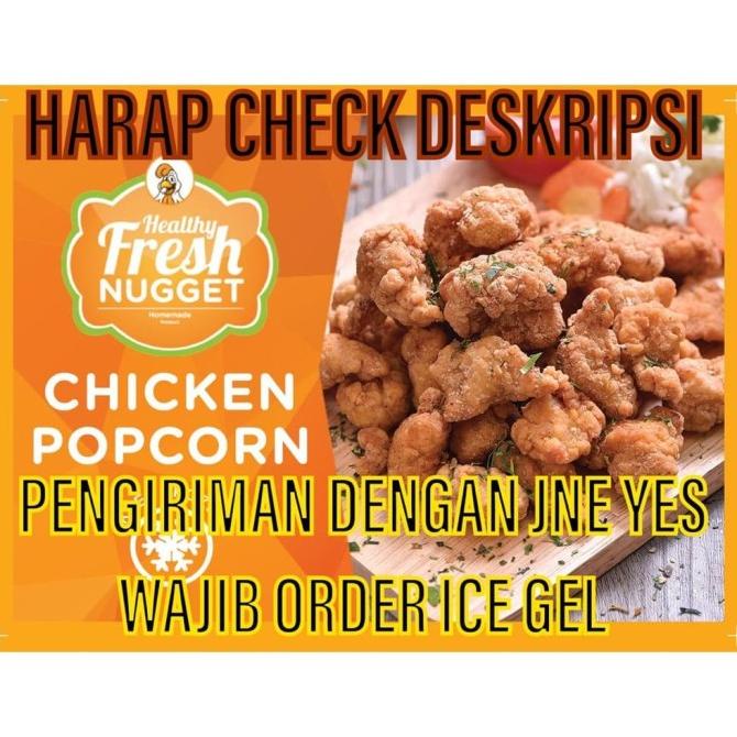 

PROMO Chicken Popcorn Ayam Crispy Frozen Homemade Non MSG Pengawet 250gr MURAH