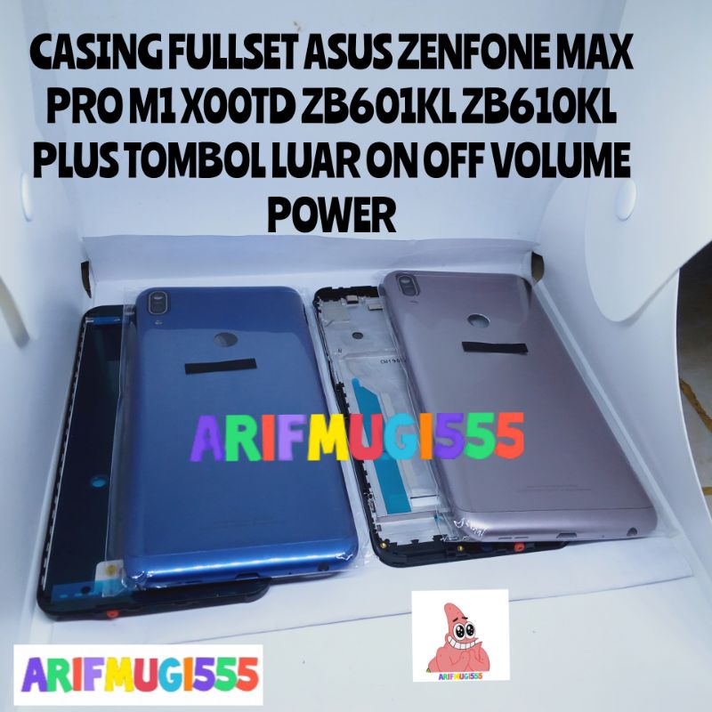 FRAME+BACKDOR KESING CASING HOUSING FULSET ASUS ZENFONE MAX PRO M1 X00TD ZB601KL ZB610KL ORIGINAL