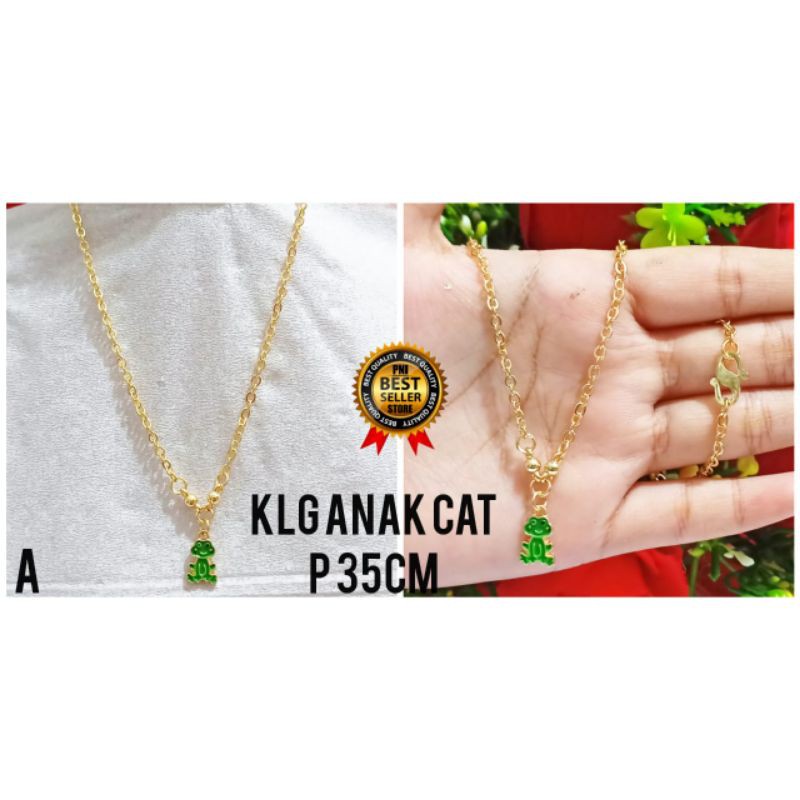 Kalung anak motif kepala hello Kitty murah