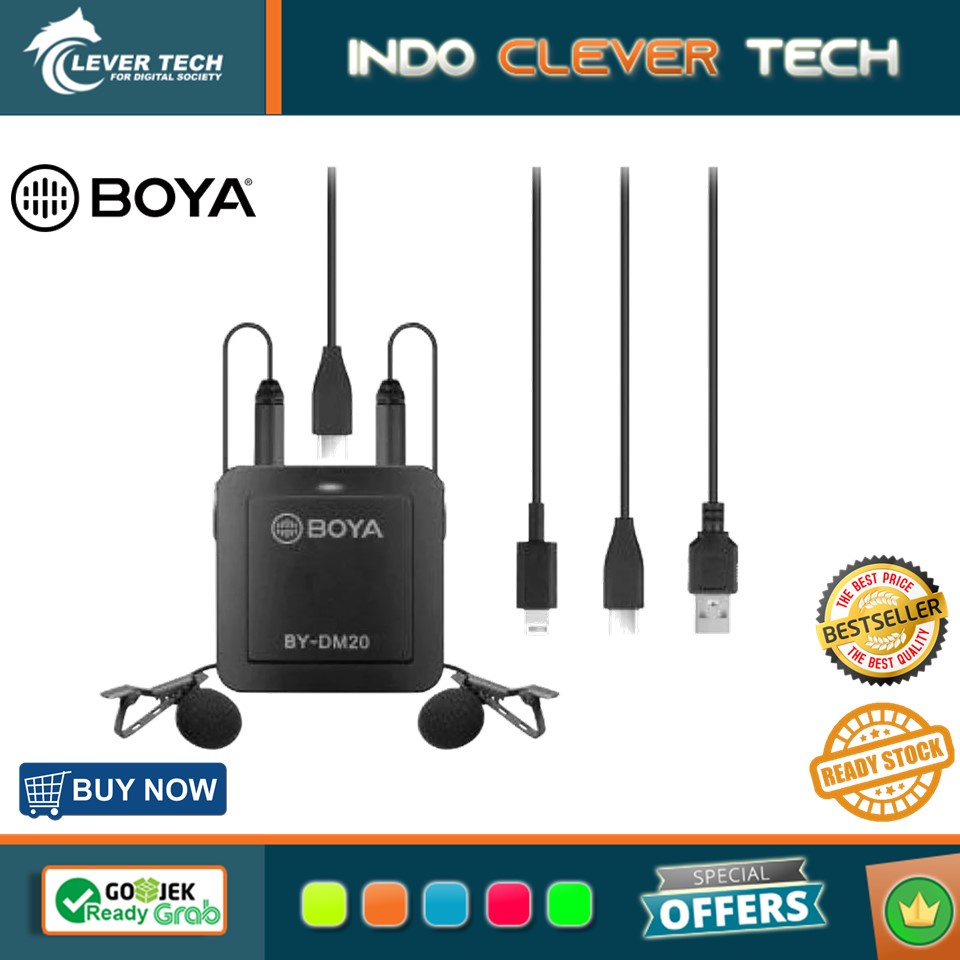 Boya BY-DM20 Dual-Channel Recording Kit