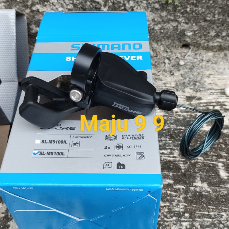 Shifter 2 Speed Shimano Deore M5100 Shifter Kiri 2sp Sepeda Lipat Mtb