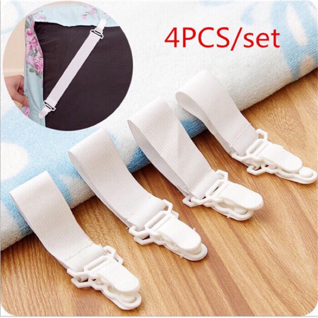 Pengait Sprei Karet PRESS PACKING Jepitan Sudut Sprei / Sheet Gripper (1 pack isi 4 pcs)