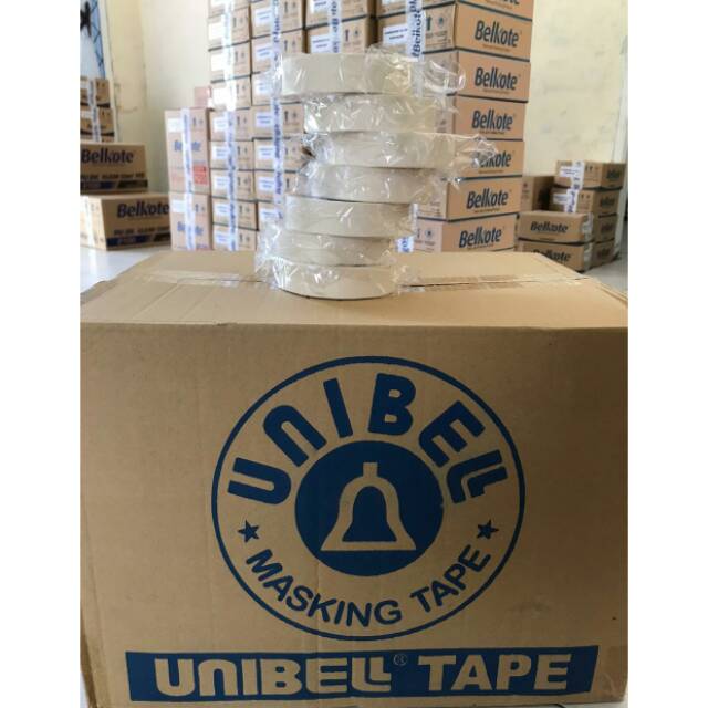 Lem kertas /masking tape unibel