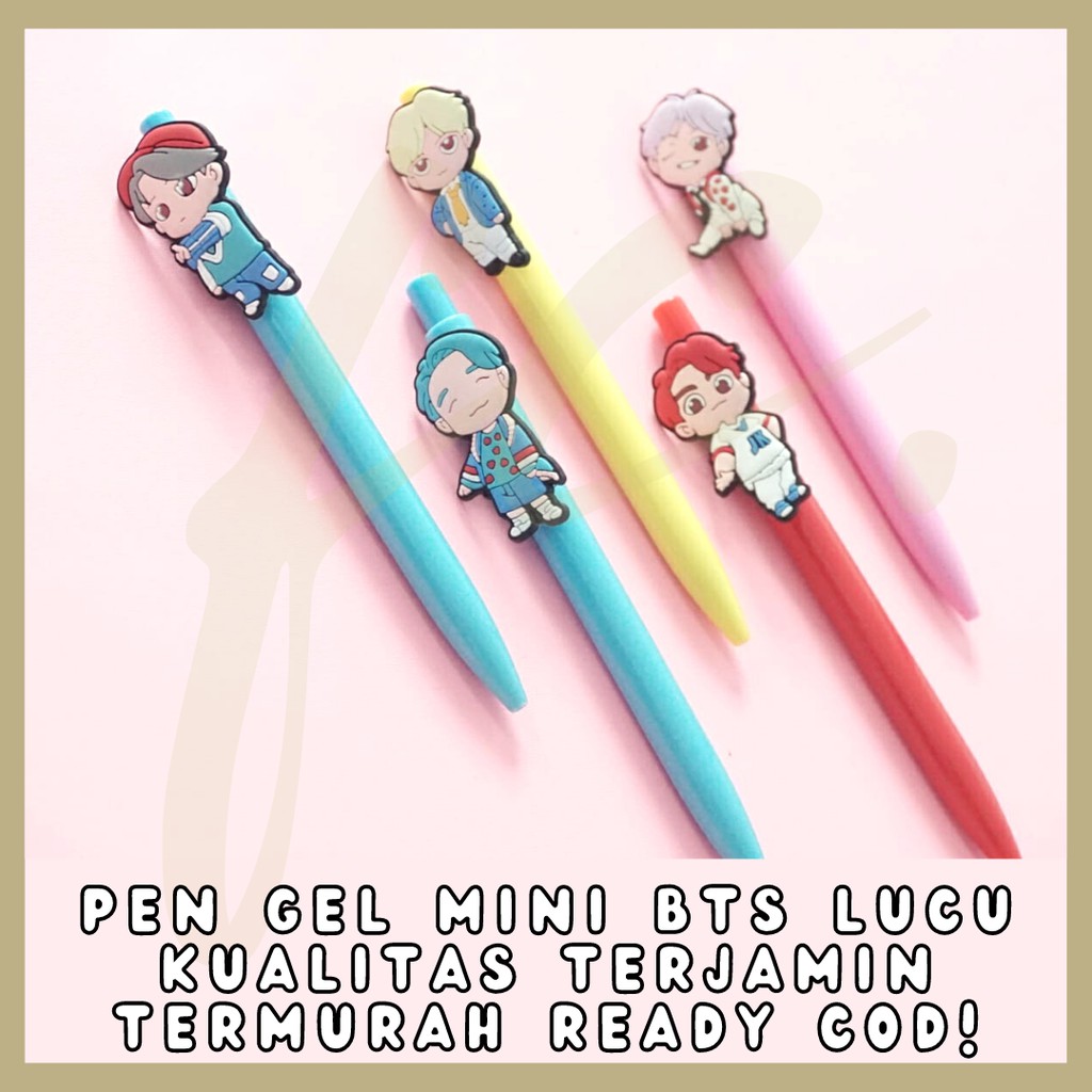 

PEN CETEK BT5 MEKANIK KARTUN PERSONIL BANGTAN BOYS BT21 KPOP LUCU BOLPEN IMUT PULPEN PENA GROSIR COD