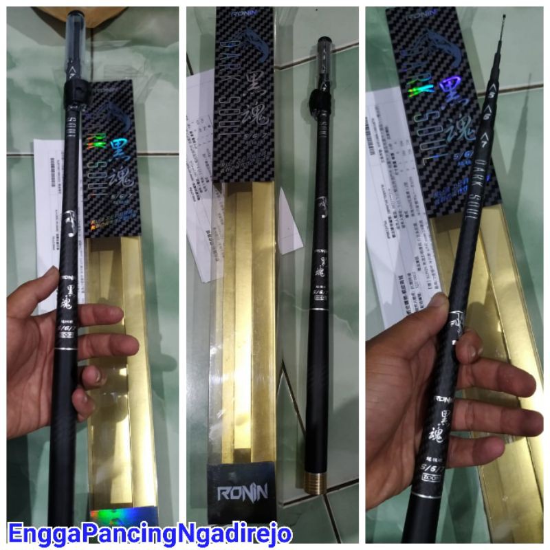 Ronin dark soul joran pancing udang / micro fishing 2'1 m zoom 3 way ( 5-6-7)