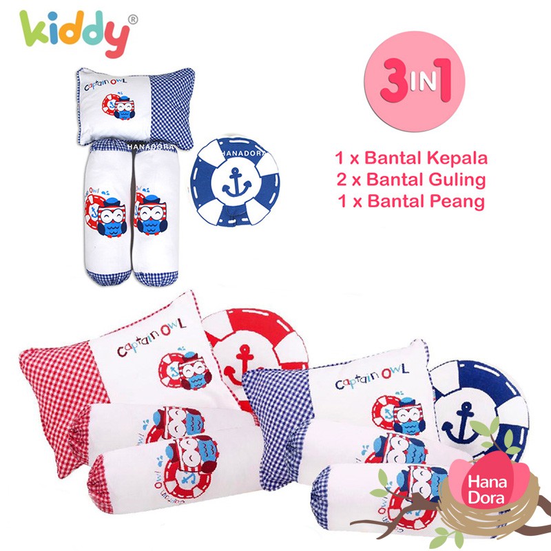 Kiddy Baby Pillow Set 3in1 KD2622 - Set Bantal Bayi