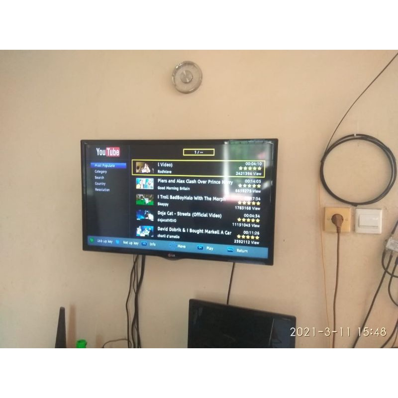 Set Top Box TV Digital DVBT2 Menangkap Siaran Digital Indonesia Merk HD Bola