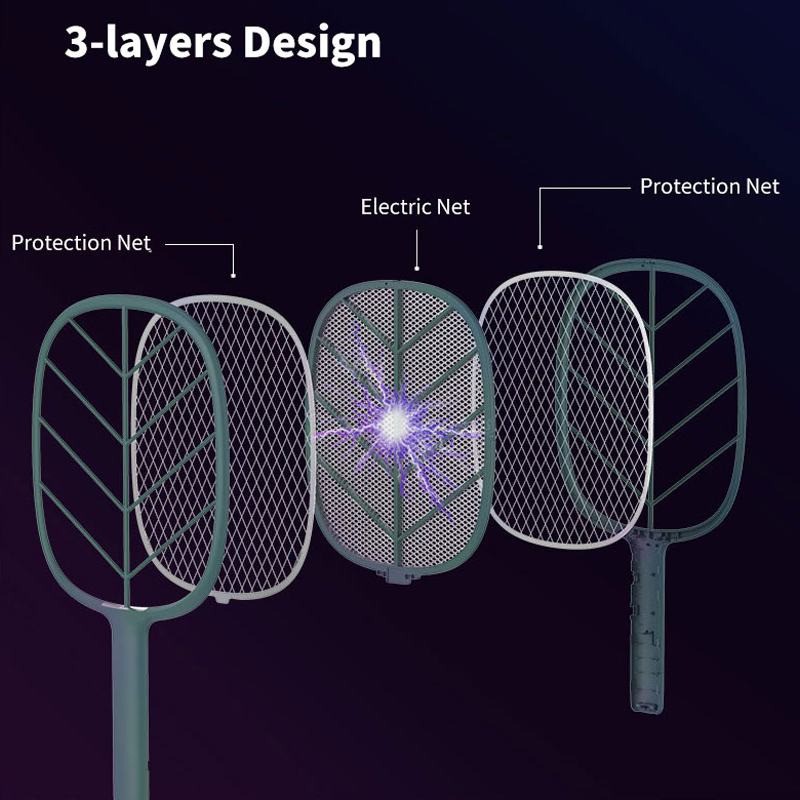 Raket Nyamuk Premium Mini Electric Mosquito Racket Rechargeable / Anti Nyamuk / Raket Nyamuk Cas