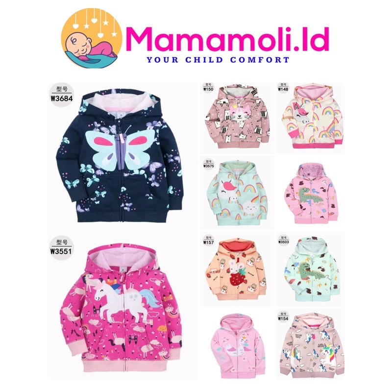 Jaket Bayi Perempuan/ Baby Girl Newborn Jacket/ Jaket Anak Bayi Perempuan / Jaket Bayi 9 Month 12 Month 18 Month /Jaket Bayi Carter/ Jaket Anak Bayi / Baju Bayi Newborn/ Pakaian  Bayi/ Jaket Hoodie Bayi Perempuan/ Jaket Bayi Cewek Import