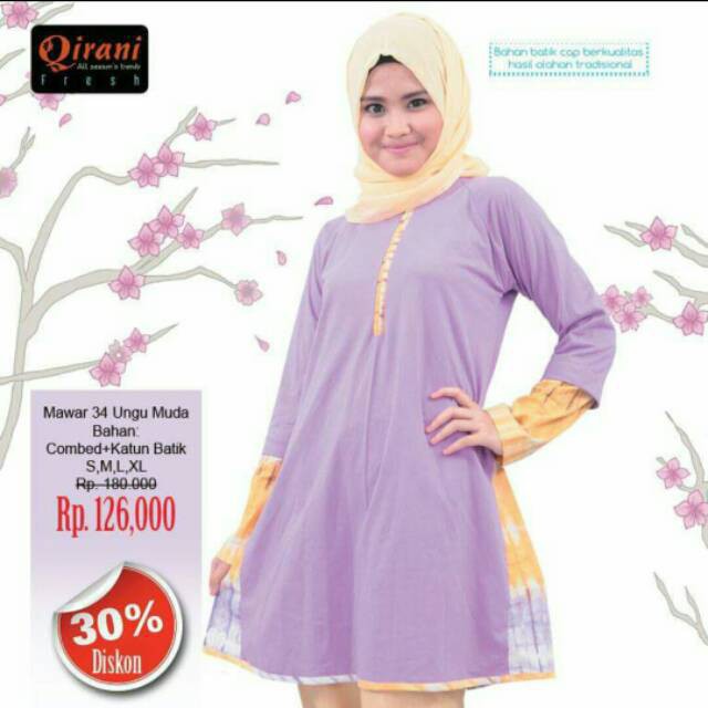  Baju  Tunik  Remaja  Muslimah Baju  Olahraga Qirani Shopee  