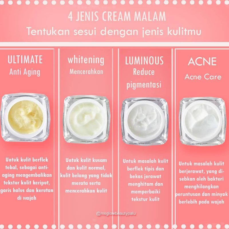 MS GLOW ACNE NIGHT CREAM ORIGINAL