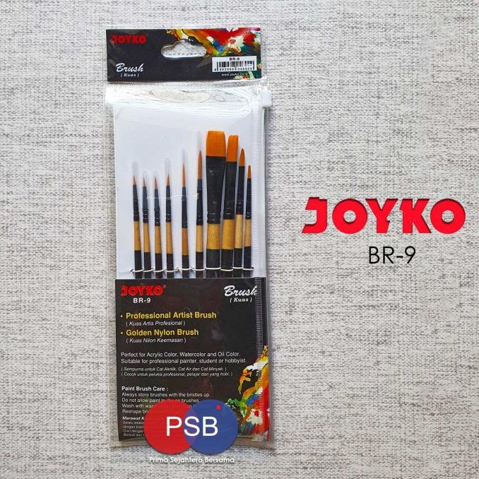

TERBARU Kuas Joyko BR-9 / Joyko Round Brush / Kuas Lukis Joyko Set 10/CAT AKRILIK SET/CAT AKRILIK SET 24 WARNA/CAT AKRILIK PASTEL/CAT AIR/CAT AIR LUKIS SET/CAT AIR GIOTTO/KUAS LUKIS 1 SET/KUAS LUKIS KECIL/KUAS LUKIS LENGKAP/KANVAS LUKIS/KANVAS LUKIS