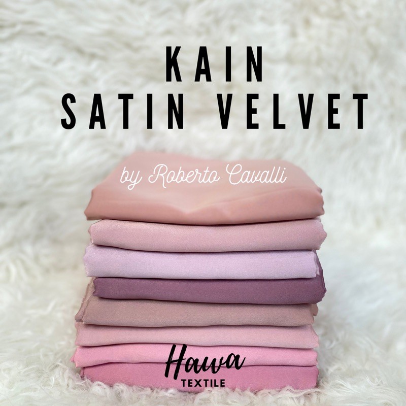 Kain Satin Velvet By Roberto Cavalli Murah 0 5 Meter Satin Velvet Premium Polos Kain Bridesmaids Shopee Indonesia
