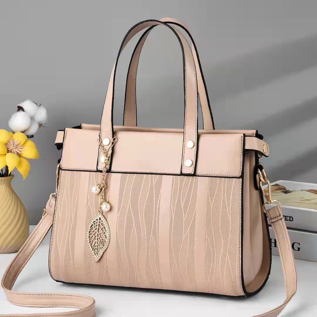 LT 2136 BQ 3537 RISCE TAS HAND BAG IMPORT WANITA CEWEK PEREMPUAN JAKARTA BATAM GANTUNGAN DAUN