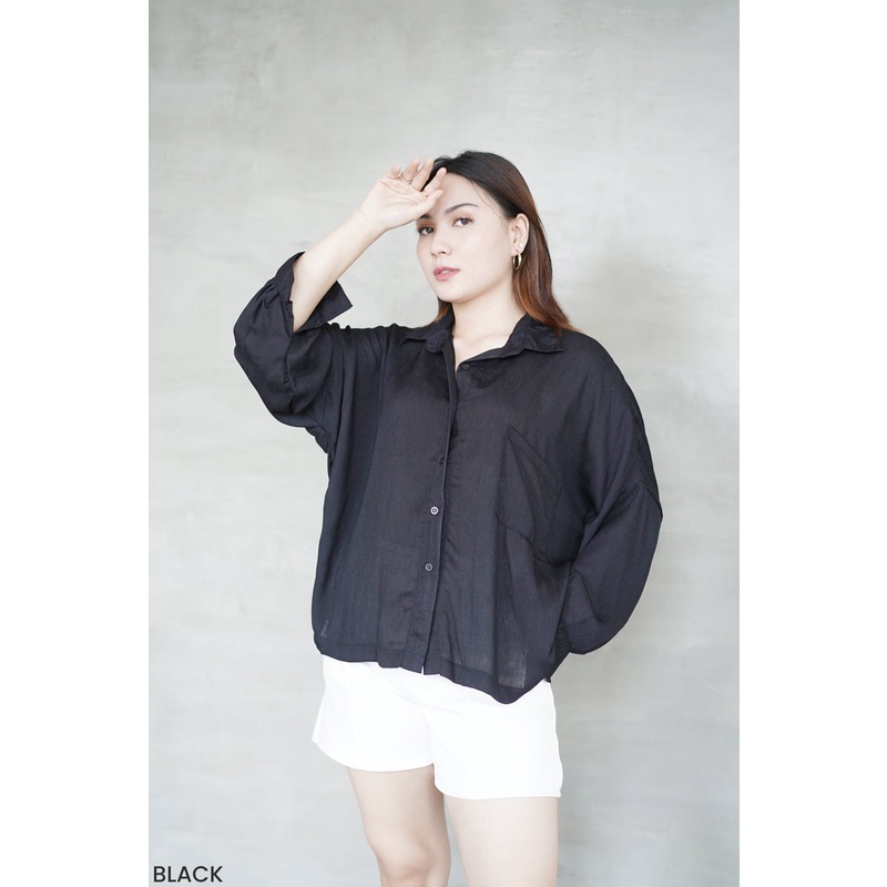 Megumi Kemeja Oversized Shirt Atasan Wanita