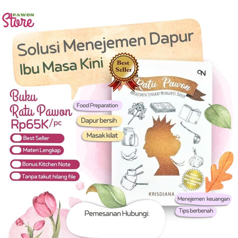 

(10A) buku ratu pawon/buku manajemen dapur/buku perdapuran_pawon store