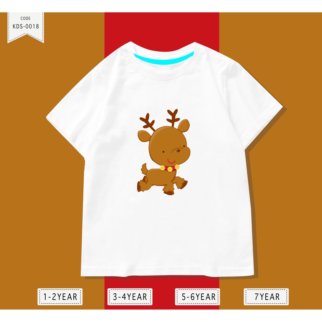 Baju Anak / Kaos Distro DTF Anak Laki Laki dan Perempuan / Unisex / Motif / RUSA CUTE