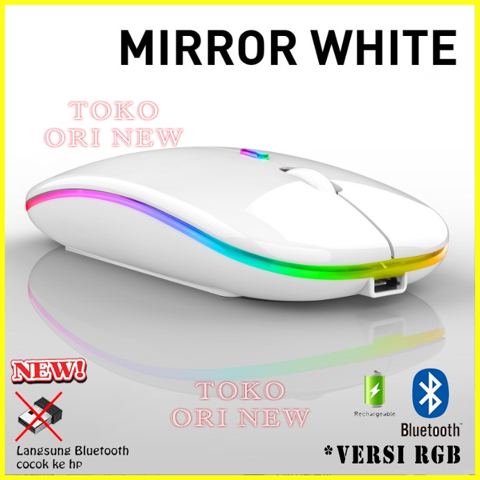 RGB Mouse HP Bluetooth Tablet Android iphone Smart TV Laptop Komputer