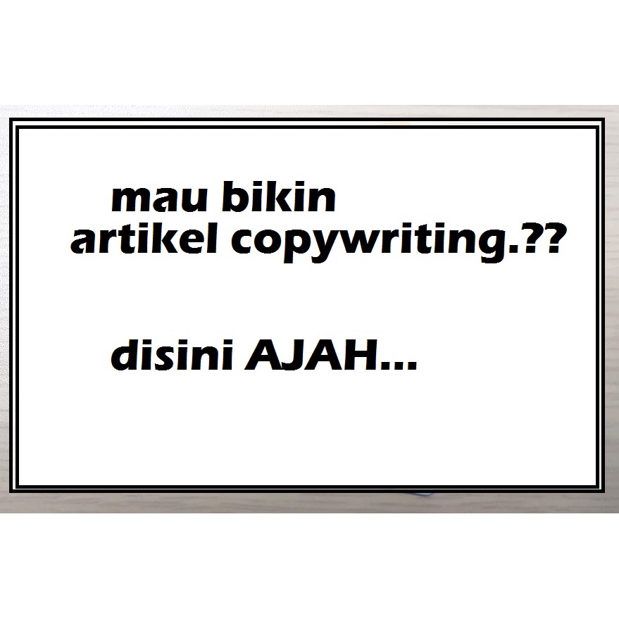 

jasa artikel Copywriting