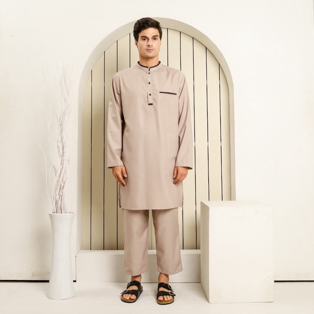 Gamis Pria Setelan / Kurtah Pakistan / Koko AL BAARI (SD-091)