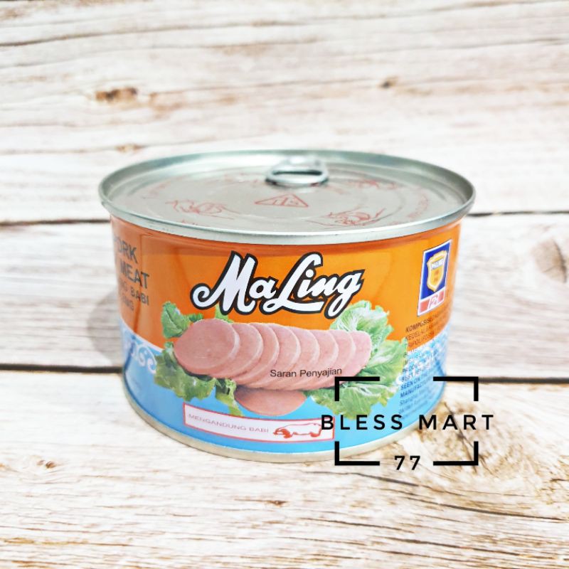 

Ma Ling TTS 397gram Luncheon Pork Ham Babi Maling Canned / Babi Kaleng