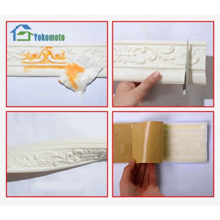 High Quality 3D Stiker Dinding Wall Border Sticker Dinding Wallpaper sticker dinding Garis Potong Dinding Garis Pinggiran Perbatasan dinding pinggir Wall Trim Line Skirting Border Stiker Dinding-6