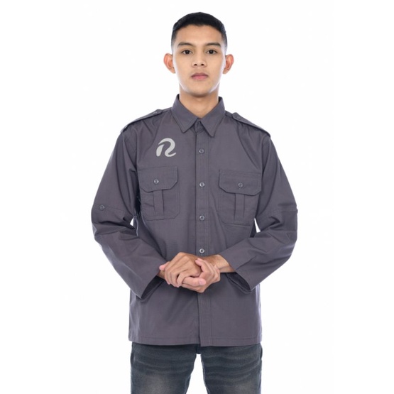 baju pakaian dinas lapangan (PDL)/Pakaian dinas harian (PDH) custom bordir logo/kemeja komunitas tambah bordir/seragam kerja